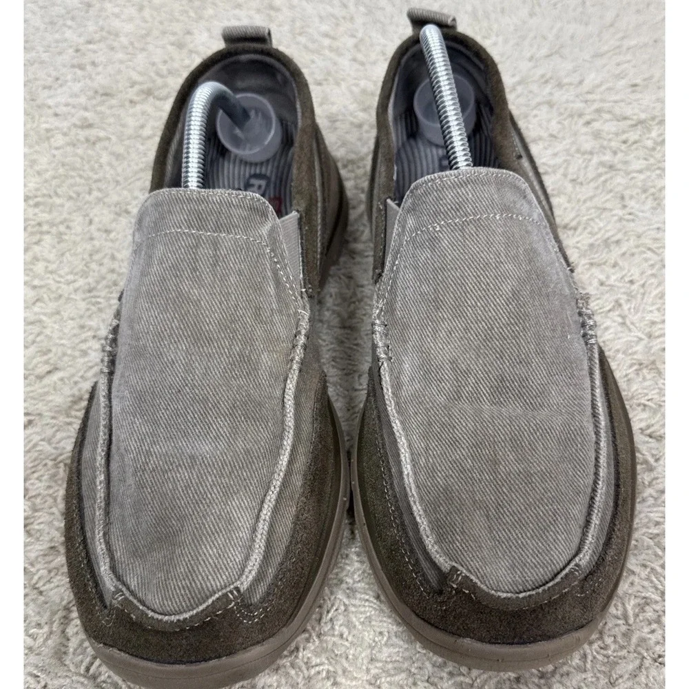 SKECHERS Relaxed Fit 63820 Taupe Memory Foam Slip On Shoes Loafers Mens 11.5‎